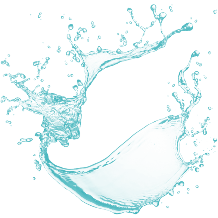 Decorative water splash